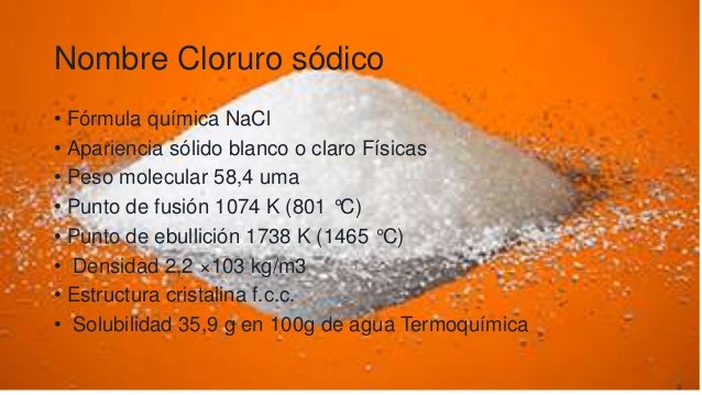 Formula Estructural De La Sal Comun