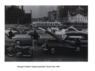 George S. Zimbel “Capós levantados” Nueva York, 1954
 