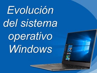Evolución
del sistema
operativo
Windows
 