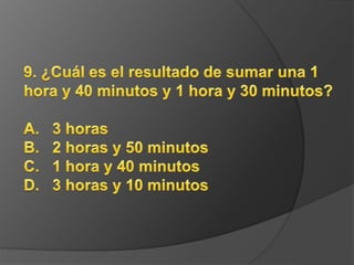 prueba de cultura general 