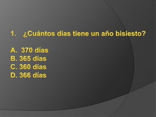 prueba de cultura general 