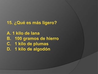 prueba de cultura general 