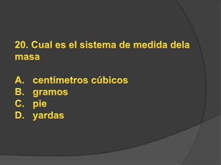 prueba de cultura general 