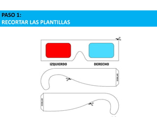 PASO 1:
RECORTAR LAS PLANTILLAS
 