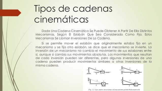 cadenas y pares cinematicas eslabones cadenas y pares cinematicas eslabones