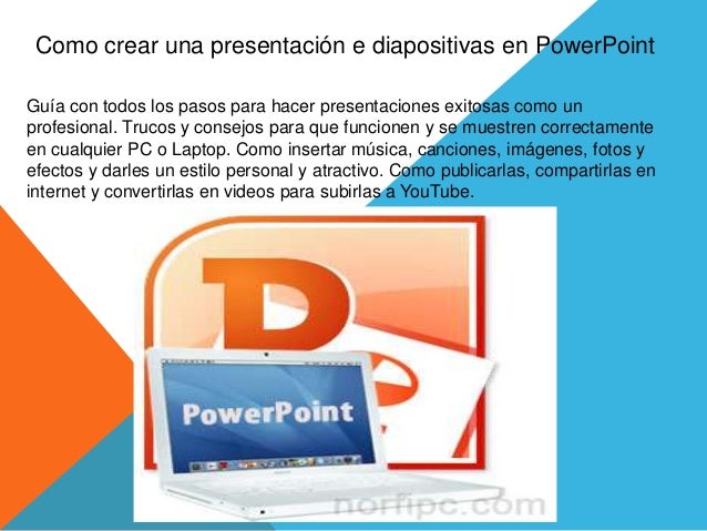 como crear presentacion en diapositivas en power point