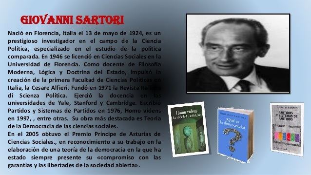La Politica Giovanni Sartori Resumen Por Capitulos www.slideshare.net