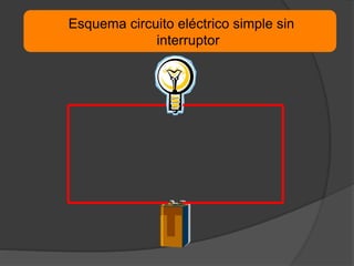 Esquema circuito eléctrico simple sin
interruptor
 