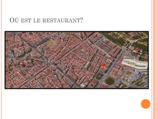 OÙ EST LE RESTAURANT?