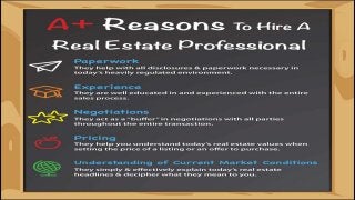 Milestone Germantown MD | Top 5 A+ Reasons to Hire a Real Estate Pro [INFOGRAPHIC]