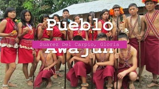 Pueblo
Awajún
Suarez Del Carpio, Gloria
Carol Gissel
 