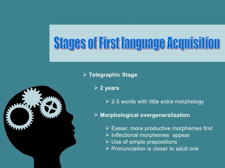 Stages Of Acquisition Of First Language