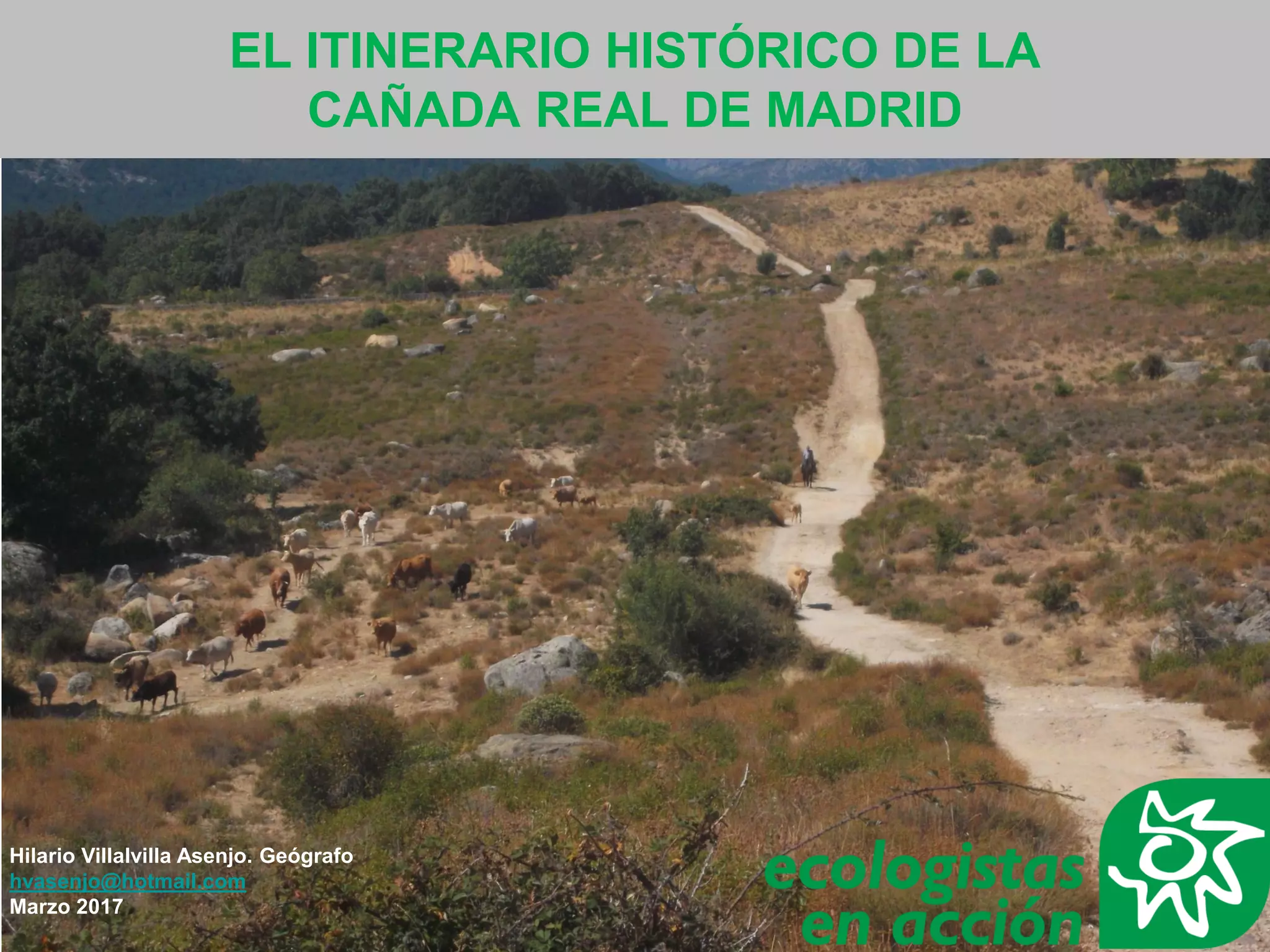 El itinerario histórico de la Cañada Real de Madrid | PDF