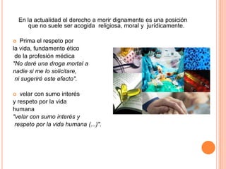 derecho a una muerte digna | PPTX