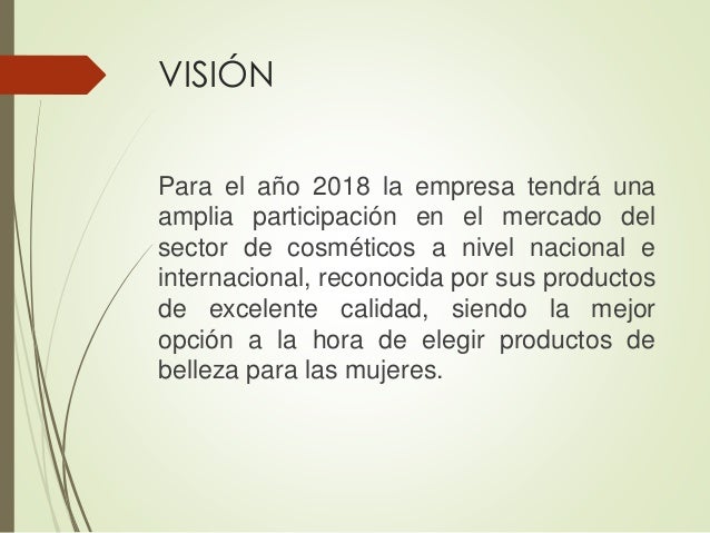 Vision De Una Empresa De Maquillaje es.slideshare.net