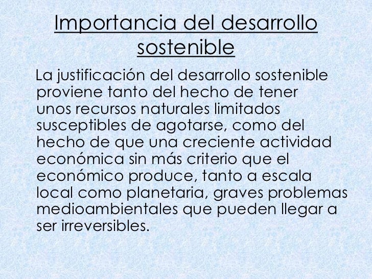 Desarrollo Sostenible