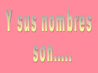 Y sus nombres son..... 