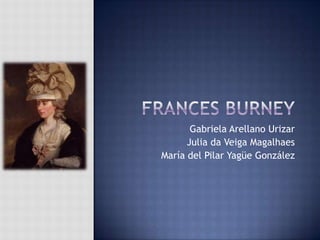 Gabriela Arellano Urizar
Julia da Veiga Magalhaes
María del Pilar Yagüe González
 