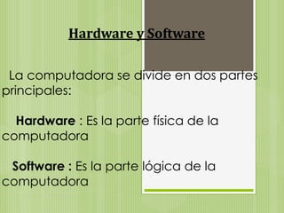 Partes De La Computadora | PPTX