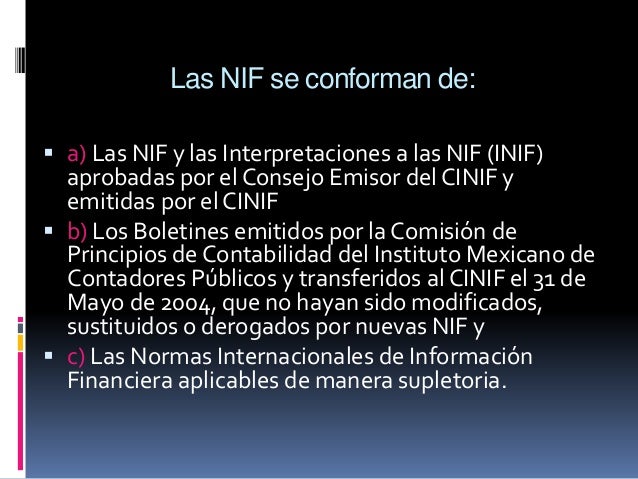 ESTRUCTURA DE LA NIF