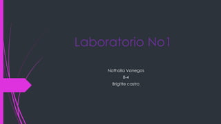 Laboratorio No1
Nathalia Vanegas
8-4
Brigitte castro
 