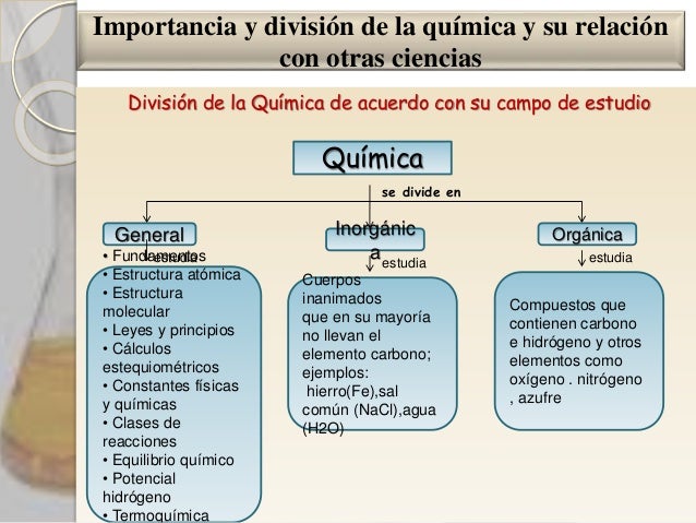 Como Se Divide La Materia Para Su Estudio Quimico