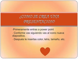 Fuente, para el texto