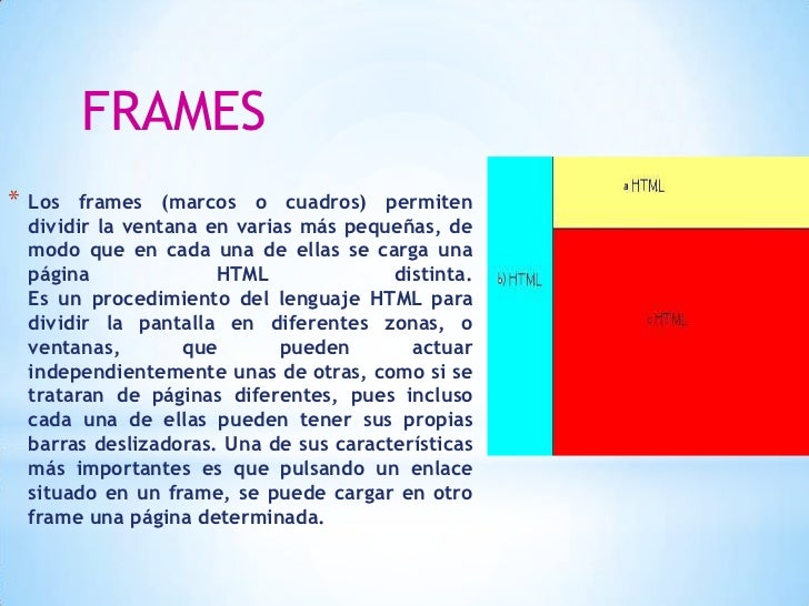 Presentación1 de frames y marcos