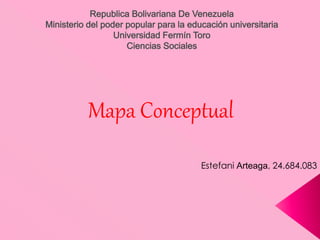 Mapa Conceptual 
Estefani Arteaga, 24.684.083 
 