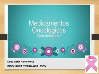 Doc: Maria Rene Koria
BIOQUIMICA Y FARMACIA 6SEM.
 