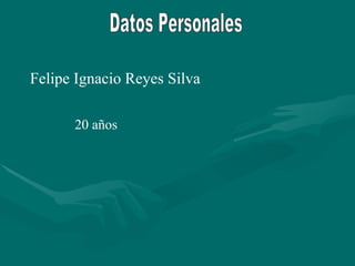 Felipe Ignacio Reyes Silva 20 años Datos Personales 