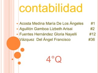 contabilidad ,[object Object]