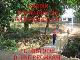 Jardin
botanique de
barranquilla.
« l´histoire
d´une promesse
 