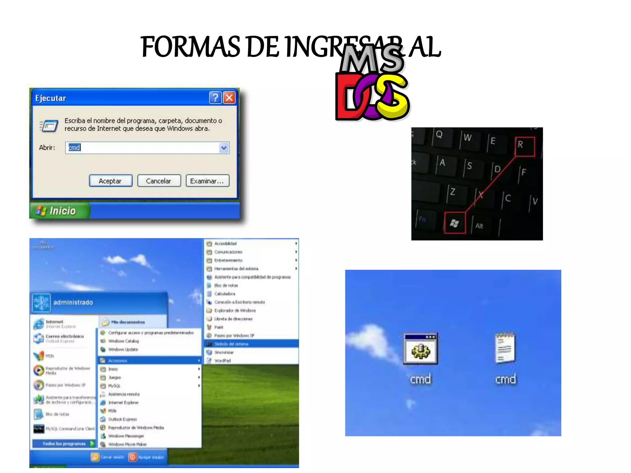 FORMAS DE INGRESAR AL
 