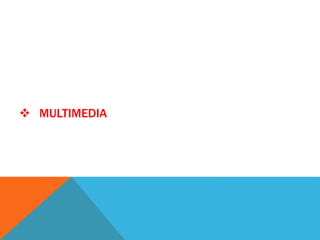  MULTIMEDIA
 