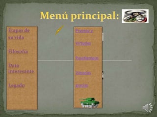 Proceso y

Virtudes


Pasatiempos


Vínculos

gracias
 