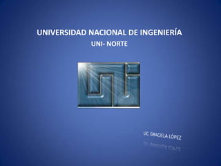 UNIVERSIDAD NACIONAL DE INGENIERÍA UNI- NORTE LIC. GRACIELA LÓPEZ 