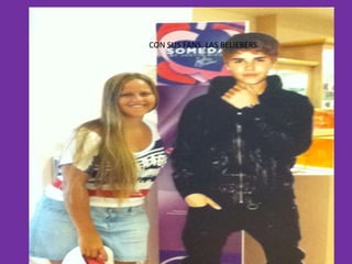 CON SUS FANS, LAS BELIEBERS.