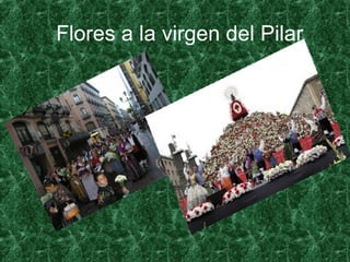 Flores a la virgen del Pilar
 