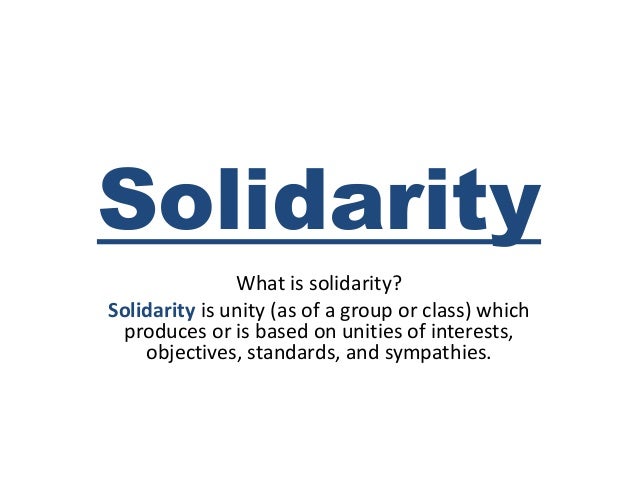 Solidarity