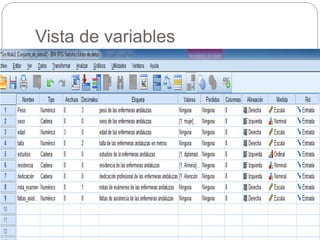 Vista de variables
 