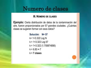 Numero de clases
 