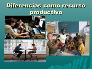 Diferencias ccoommoo rreeccuurrssoo 
pprroodduuccttiivvoo 
 
