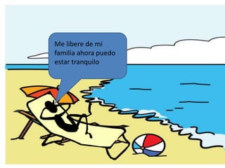 Me libere de mi
familia ahora puedo
estar tranquilo
 