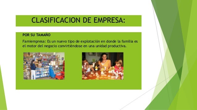 LA EMPRESA Y SU CLASIFICACION