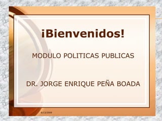 POLITICA Y ORGANIZACIONES PUBLICAS Jorge PeñA