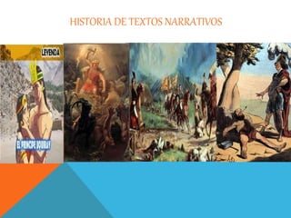 HISTORIA DE TEXTOS NARRATIVOS 
 