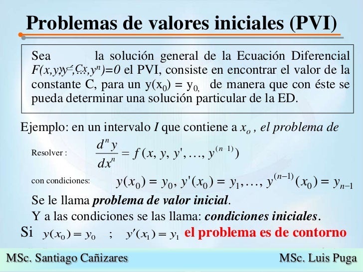 Encontre A Solução Do Pvi Problema De Valor Inicial