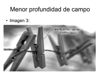 Menor profundidad de campo Imagen 3: 