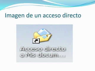 Imagen de un acceso directo
 